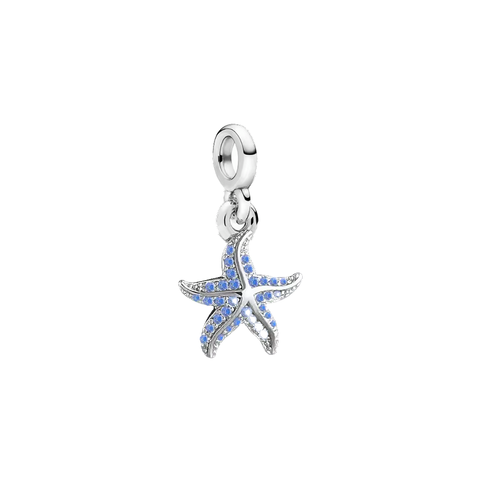 Mini charm de plata - estrella de mar