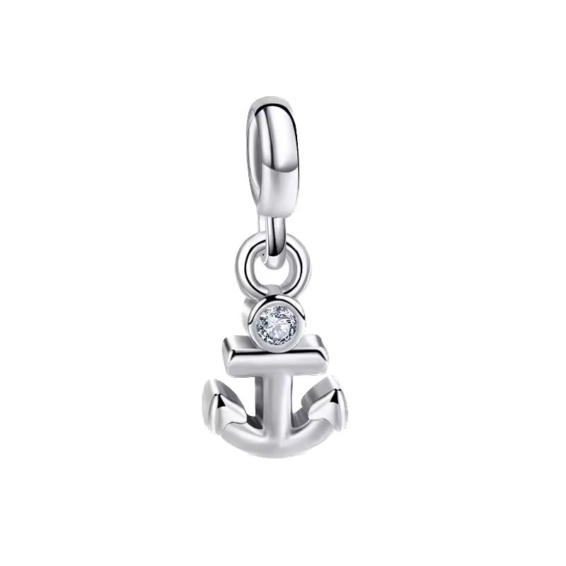 Mini charm de plata - ancla