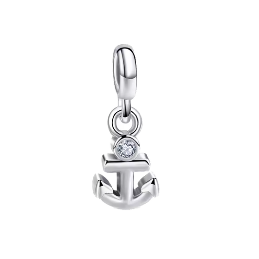 Mini charm de plata - ancla