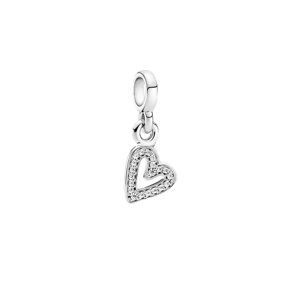 Mini charm de plata - mini heart