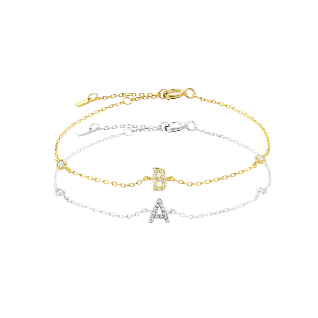 Pulsera de inicial plata 925