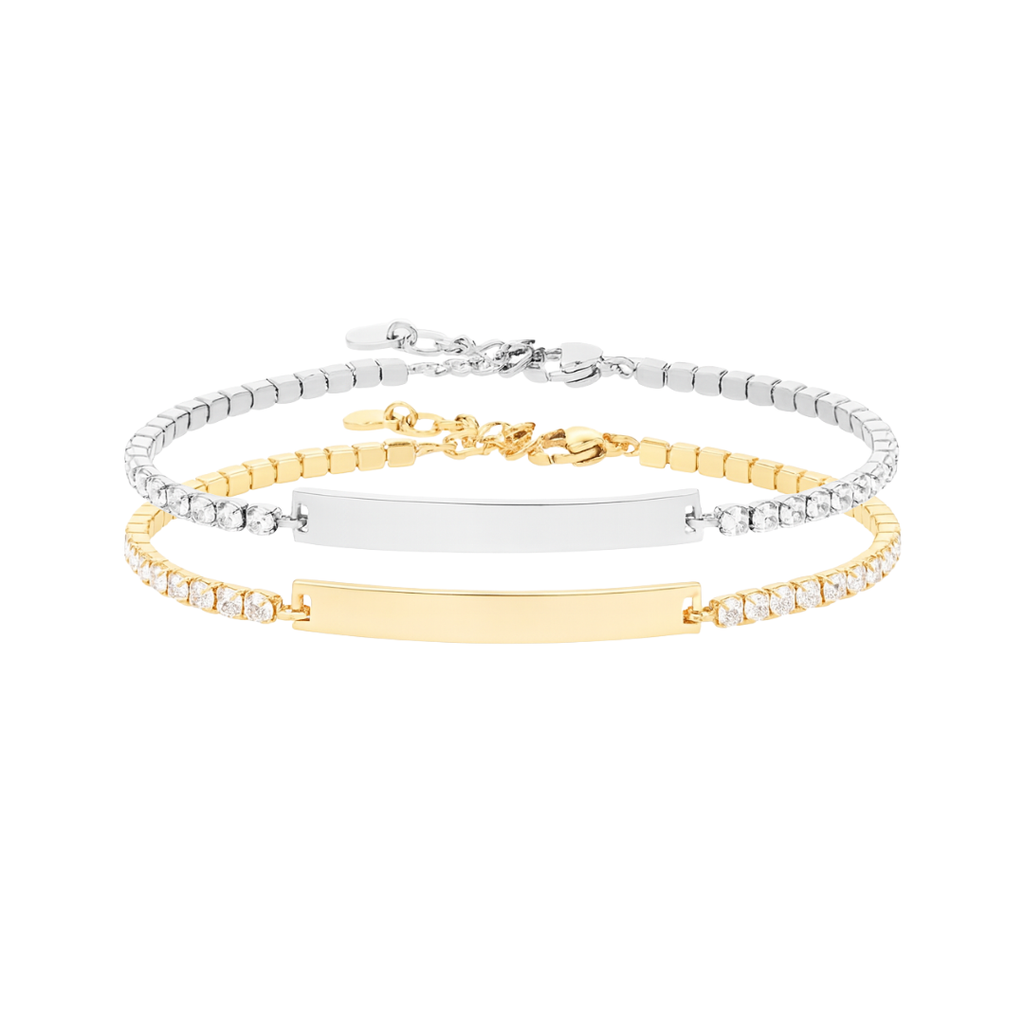 Pulsera de tenis para grabar con nombre personalizado
