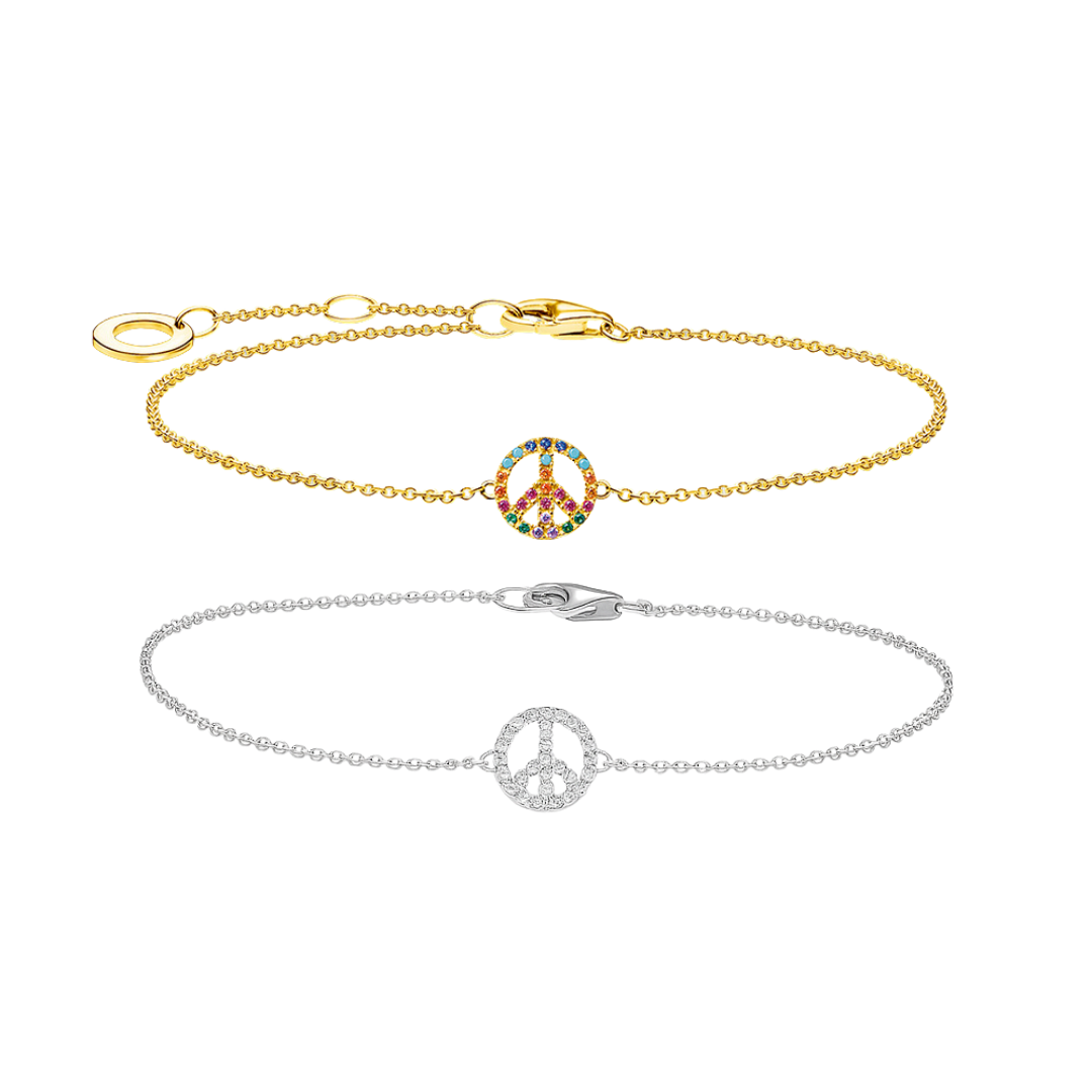 Pulsera paz - Plata de ley 925