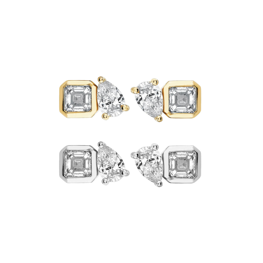 Zarcillos Gota Duo - PLATA 925