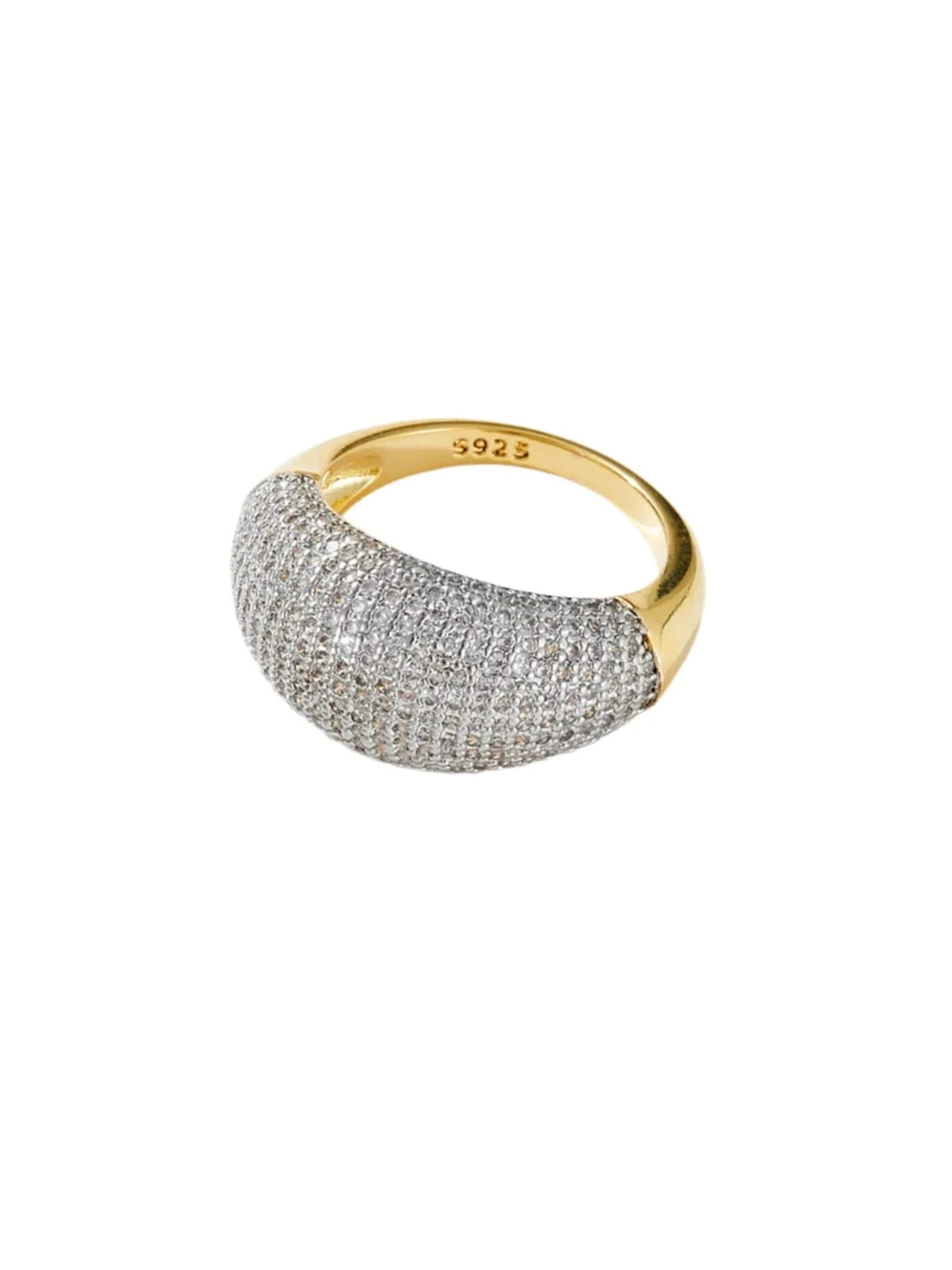 Luna Pavé Ring - Plata de ley 925