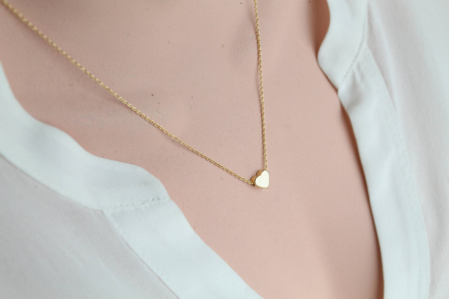 Collar de corazón para personalizar con láser