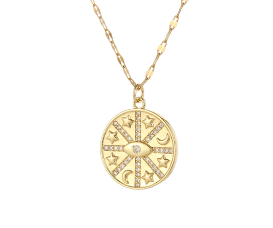 Gold evil eye